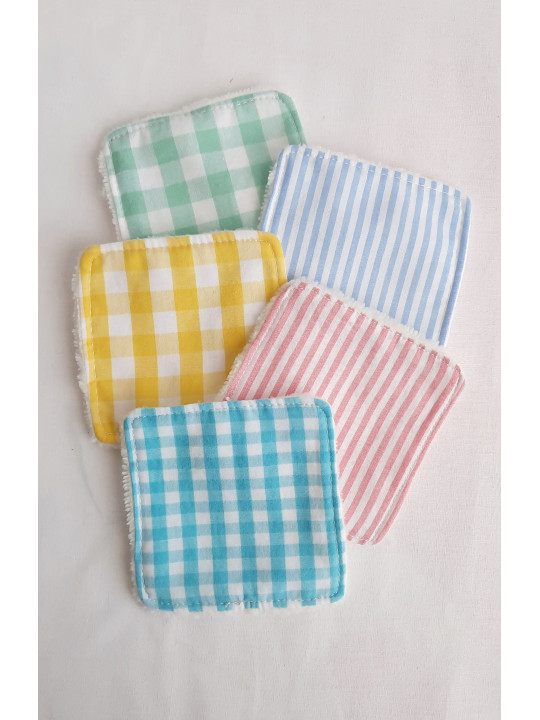 Lingettes démaquillantes lavables