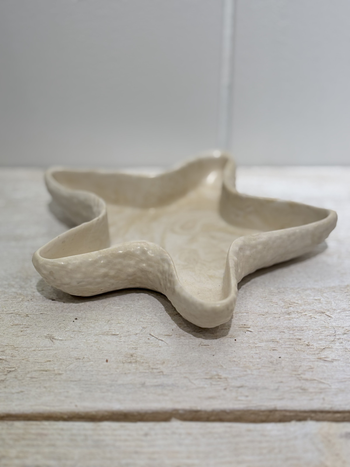 Vide poche étoile de mer marbré beige