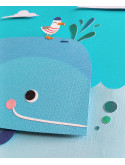 Cadre 3D baleine & mouette