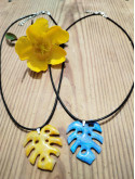 Collier Feuille Monstera