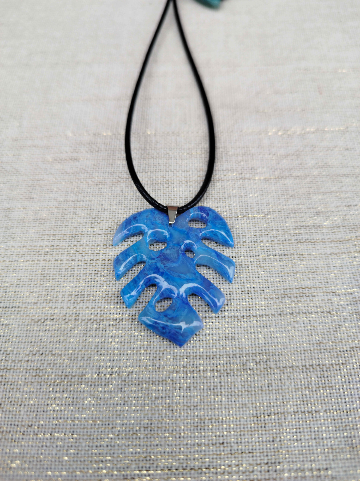 Collier Feuille Monstera