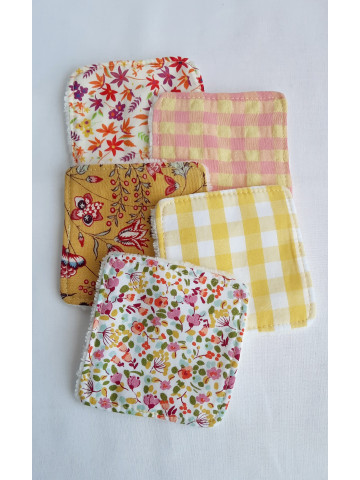 Lingettes démaquillantes lavables