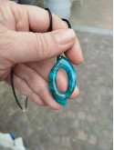 Collier Ovaline Bleu/Turquoise
