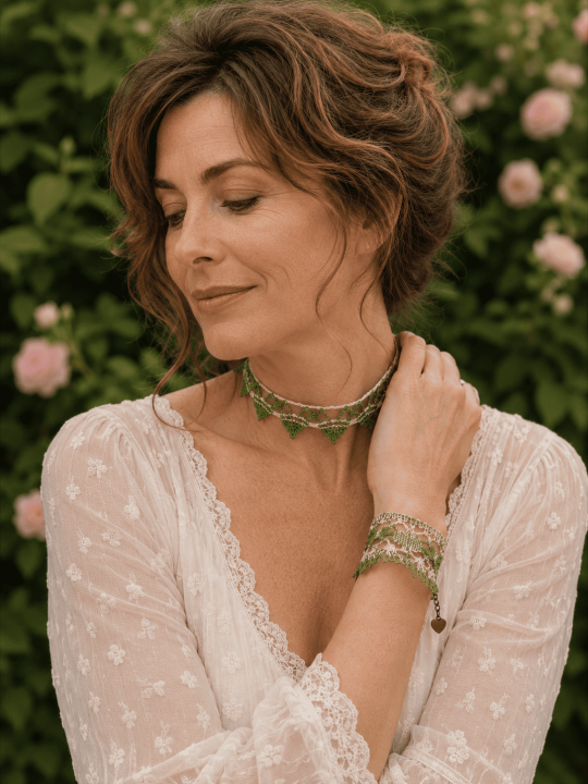 Un choker romantique bohème chic