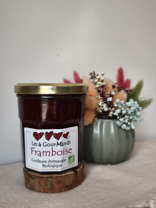Confiture de framboise bio & artisanale