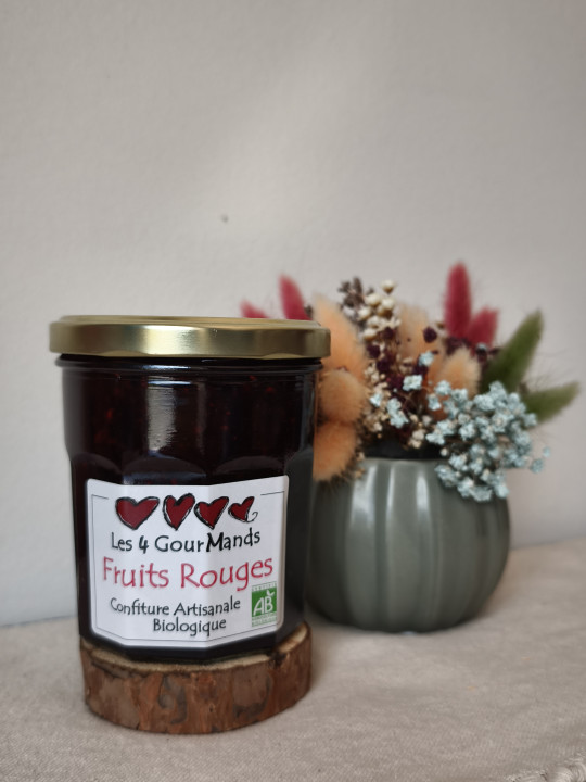 Confiture de fruits rouges bio & artisanale