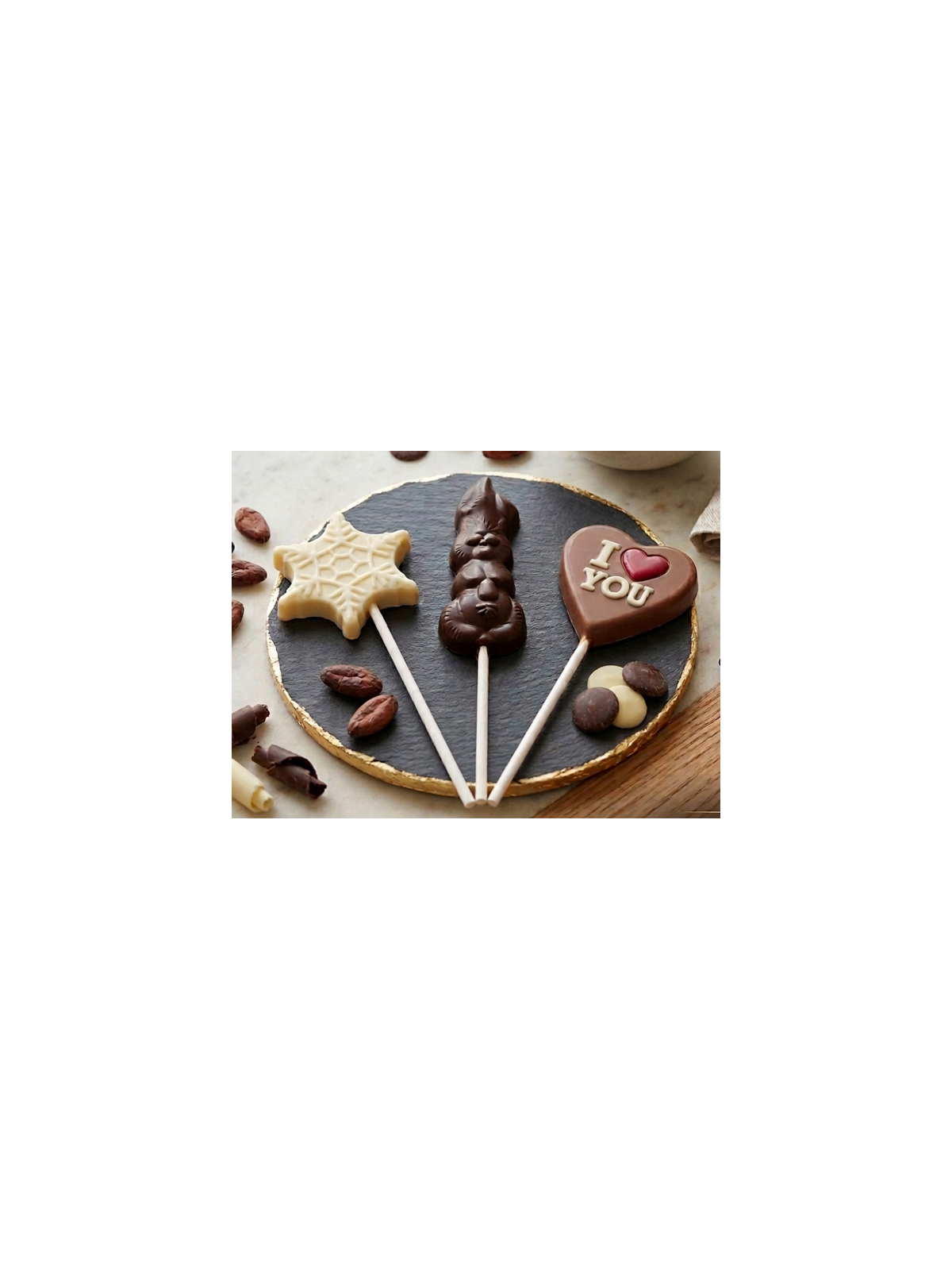 Sucette en chocolat