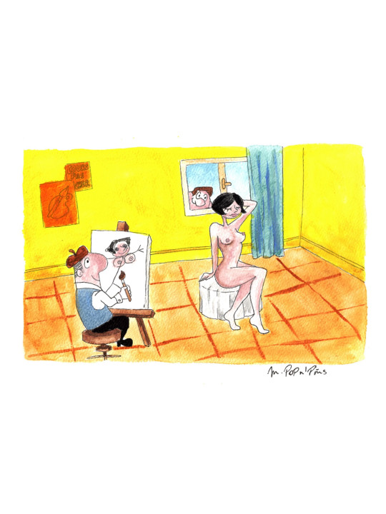 Modèle vivant, trait mort