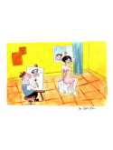 Modèle vivant, trait mort