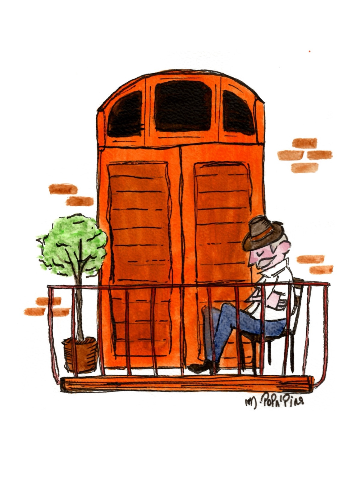 Sieste au balcon