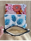 Petite pochette matelassée zippée – 12x18 cm – 106 tissus au choix - Rangement bijoux, médicaments, papiers, accessoires