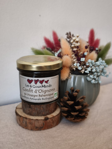 Confit d'oignons au vinaigre Balsamique bio & artisanale