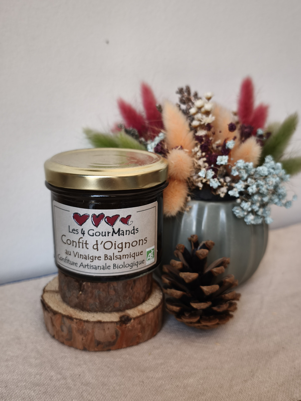 Confit d'oignons au vinaigre Balsamique bio & artisanale