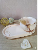 Le Duo Floral Éternel – Pot, Plateau & Son Bouquet