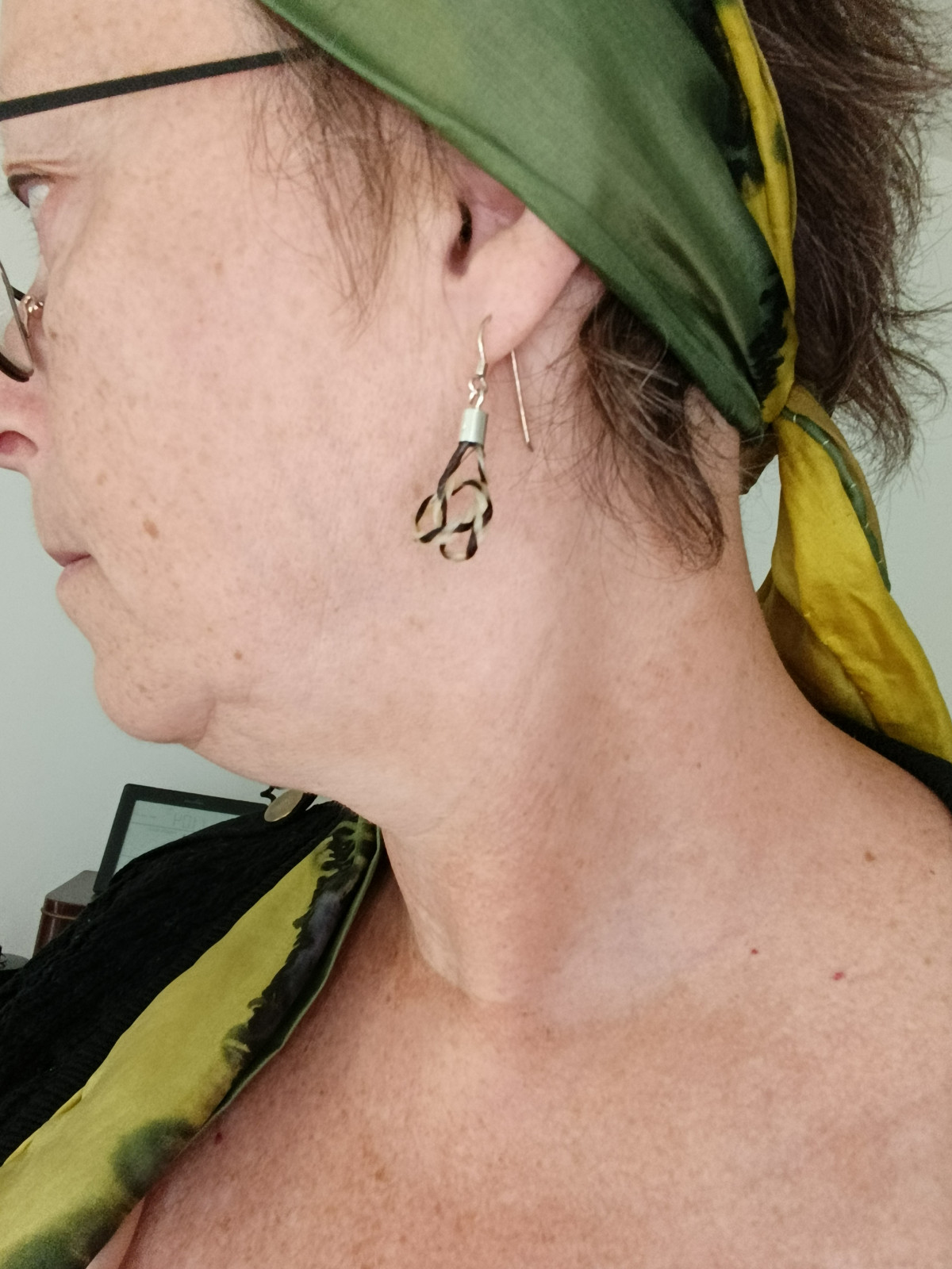 Boucle d'oreilles en crin de cheval
