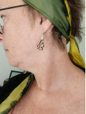 Boucle d'oreilles en crin de cheval