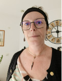 Collier en crin de cheval et pendentif en coquillages