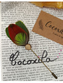 broche en plumes naturelles