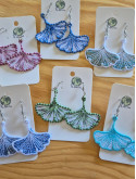 Boucles d'oreille brodées