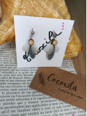 Boucle d'oreilles en plumes 