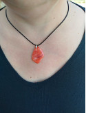 Collier Galet Orange