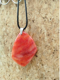 Collier Galet Orange