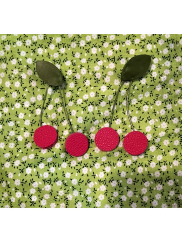 Boucles d'oreilles cerises