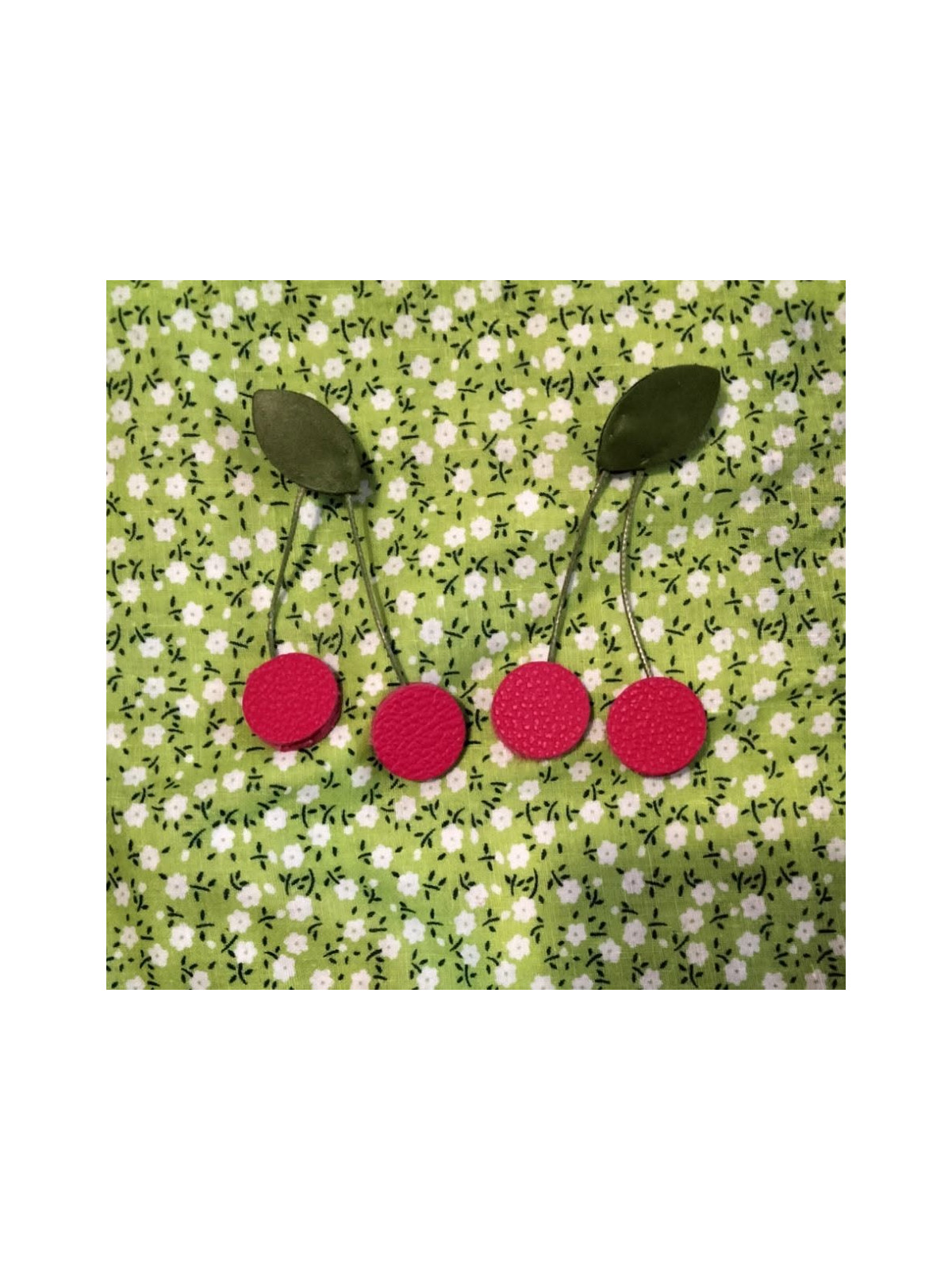 Boucles d'oreilles cerises