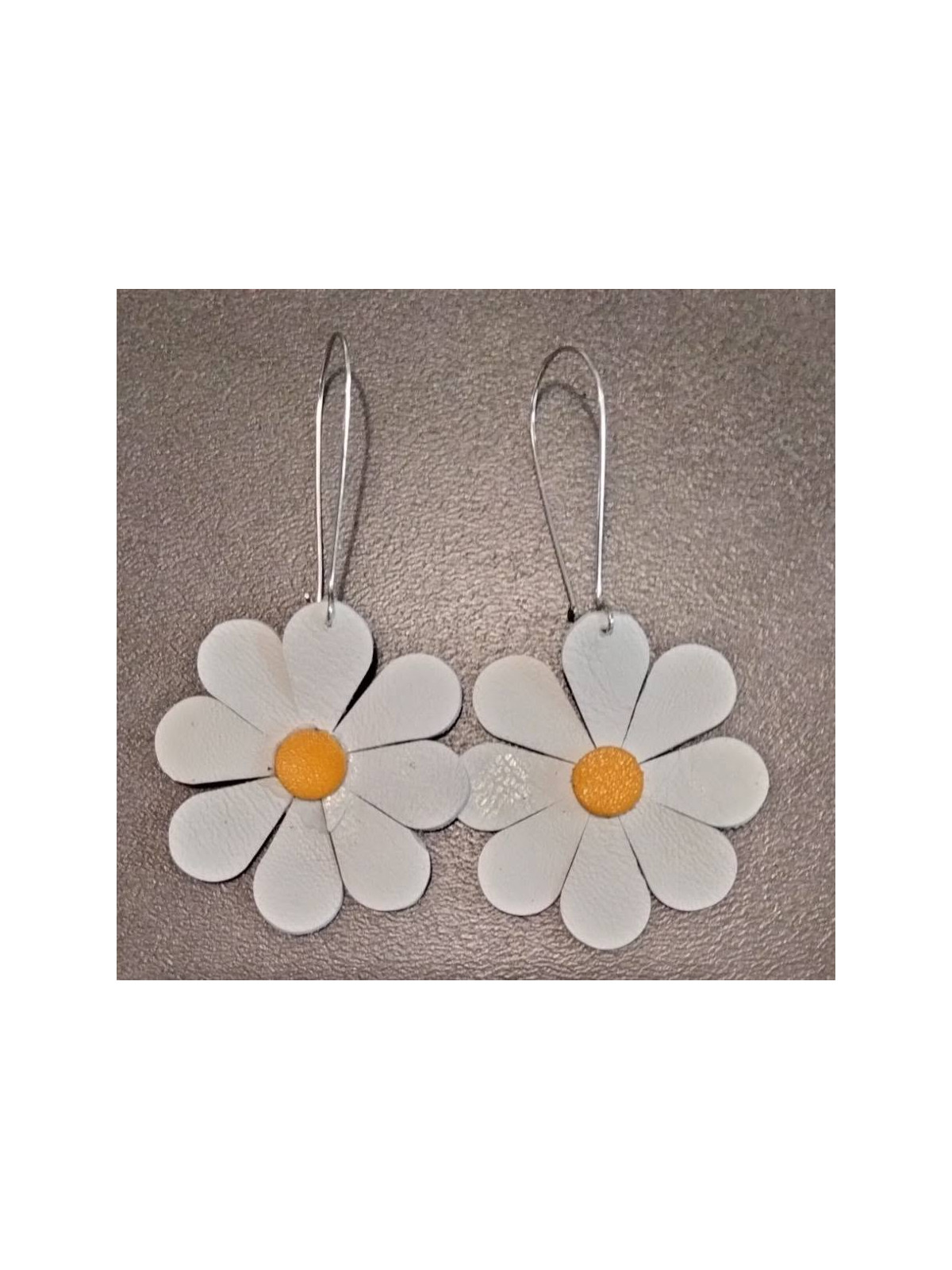 Boucles d'oreilles marguerites 