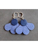 Boucles d'oreilles demi-fleur