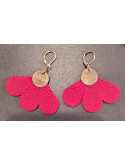Boucles d'oreilles demi-fleur