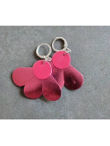 Boucles d'oreilles demi-fleur