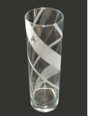Vase Cylindrique Breton Gravé | Triskel Hermine Sablage | Algan de Lux