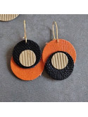 Boucles d'oreilles asymétriques
