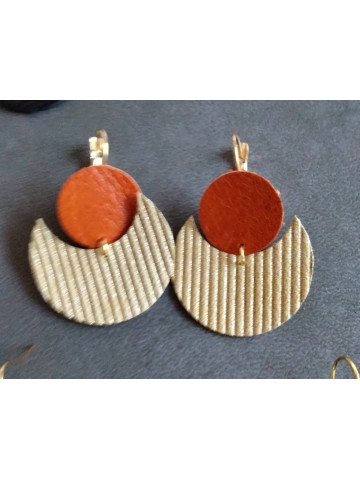 Boucles d'oreilles croissant de lune