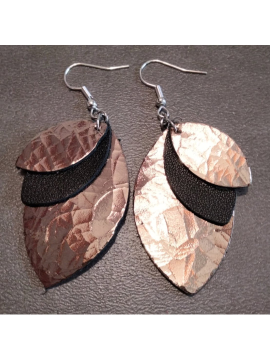 Boucles d'oreilles feuilles