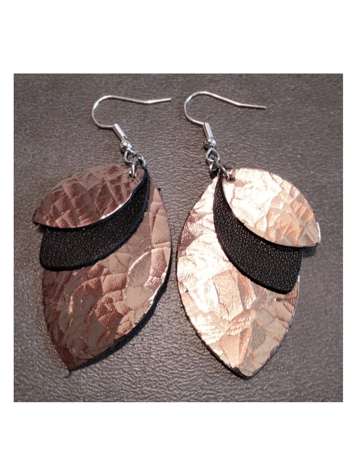 Boucles d'oreilles feuilles
