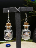 Boucles d'oreilles en fiole XL - carrées