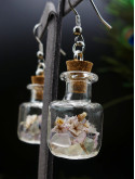 Boucles d'oreilles en fiole XL - carrées