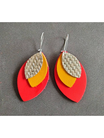 Boucles d'oreilles feuilles