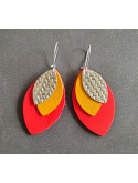 Boucles d'oreilles feuilles