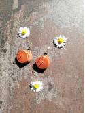 Boucles d'oreilles anneaux avec rond