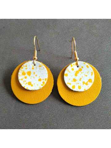 Boucles d'oreilles rondes