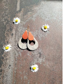 Boucles d'oreilles gouttes en cuir