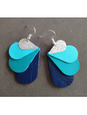 Boucles d'oreilles papillon en cuir