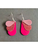 Boucles d'oreilles papillon en cuir