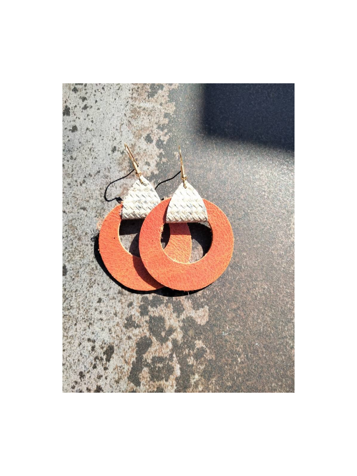 Boucles d'oreilles en cuir