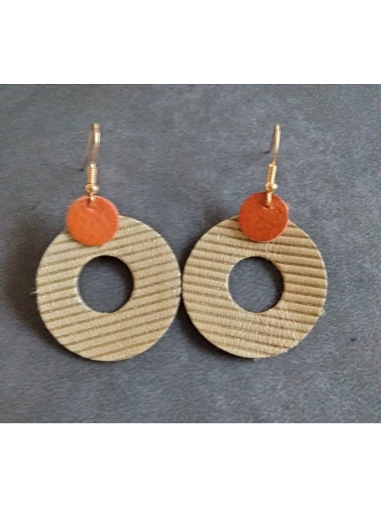 Boucles d'oreilles en cuir