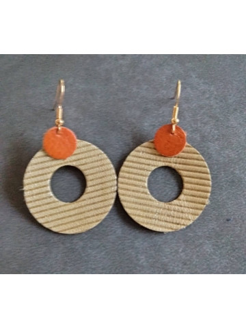 Boucles d'oreilles en cuir