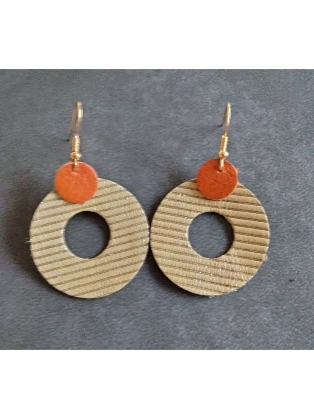 Boucles d'oreilles en cuir